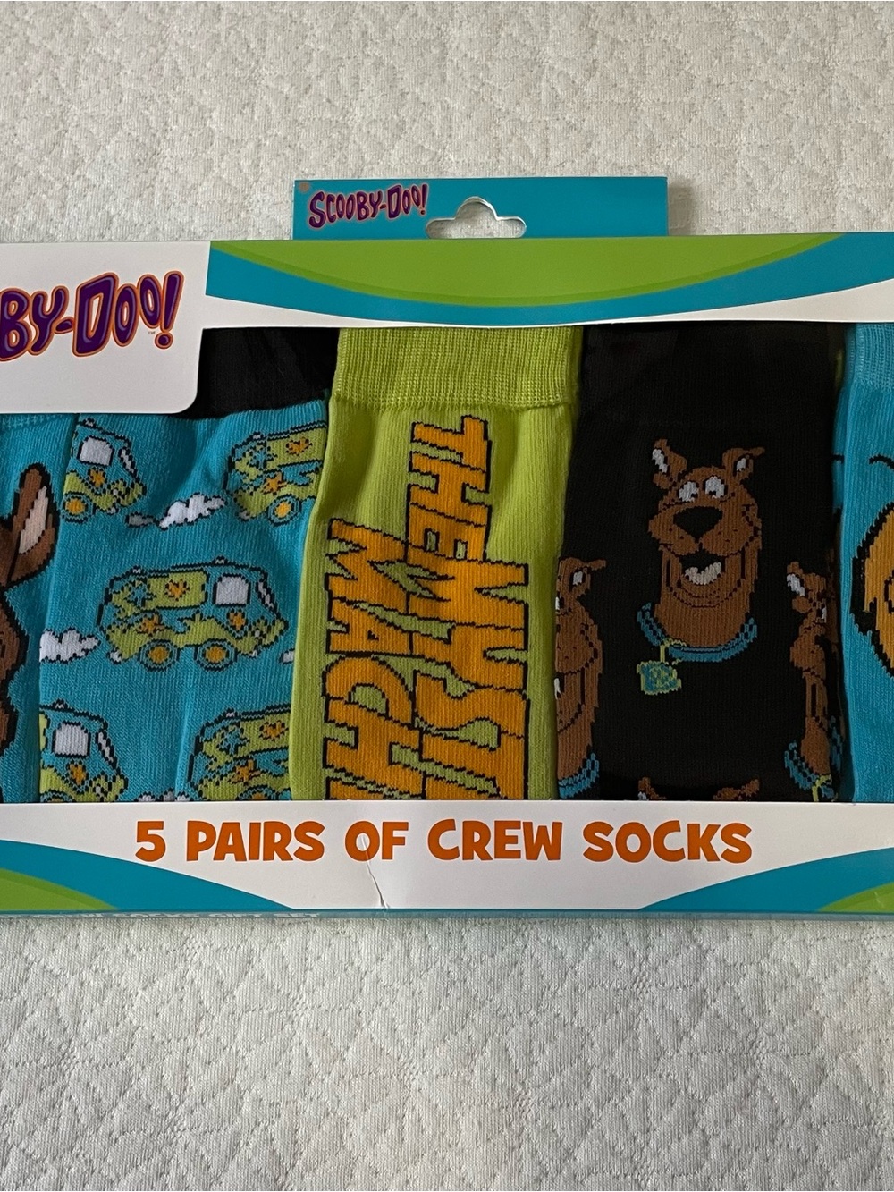 New Scooby-Doo! 5 Pairs of Crew Socks